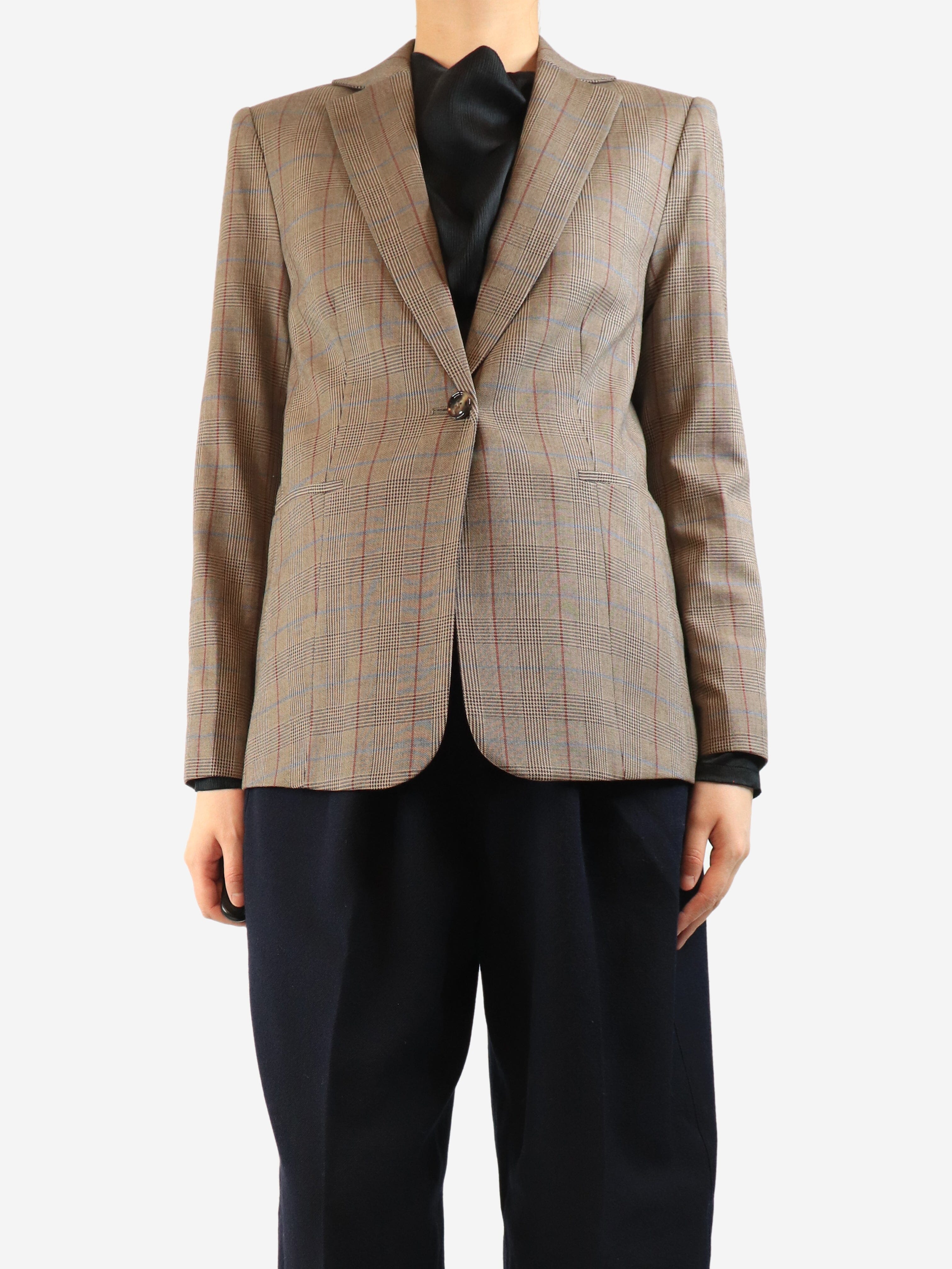 Brown check blazer - size S Coats & Jackets Frame 
