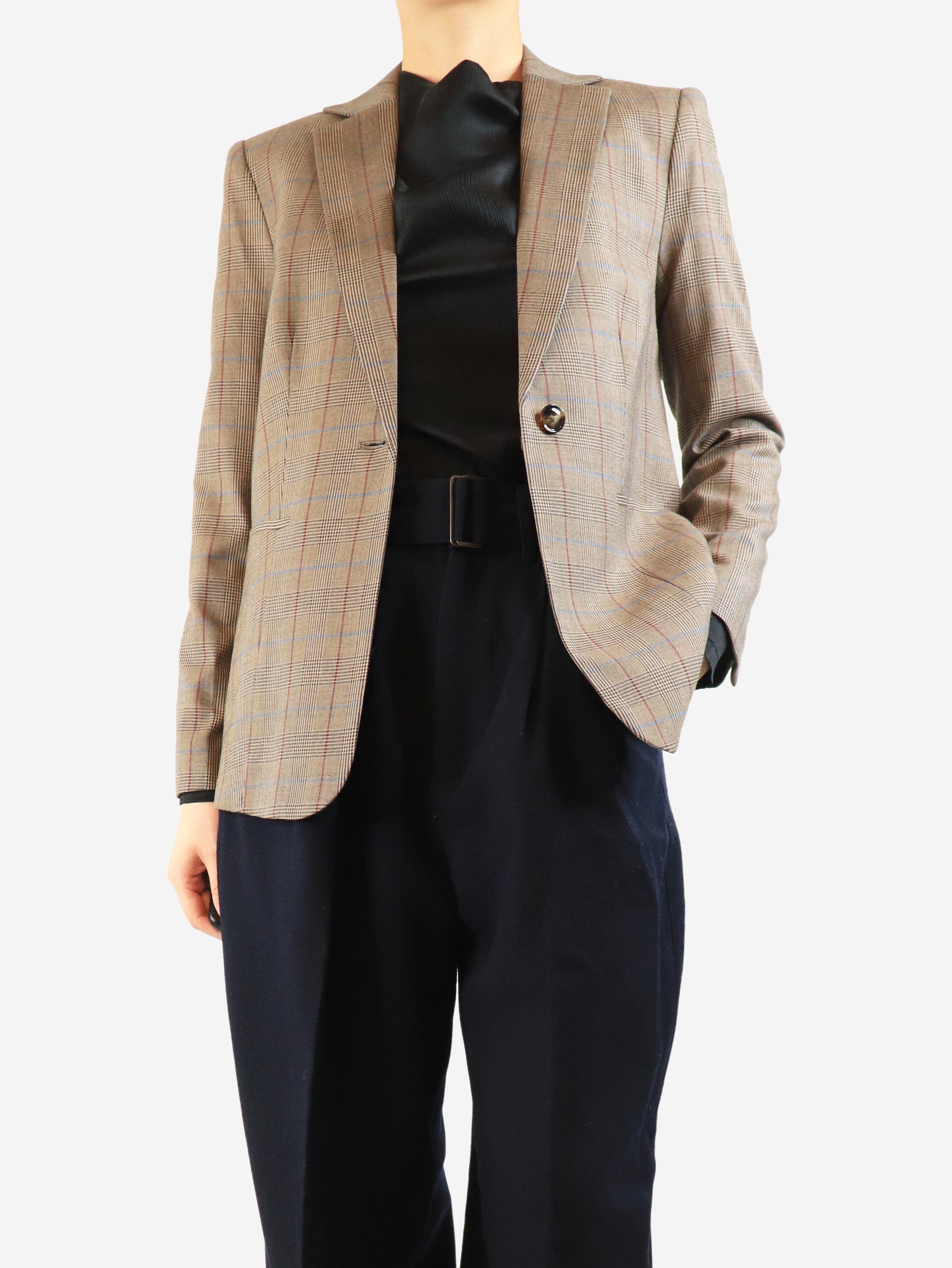 Brown check blazer - size S Coats & Jackets Frame 