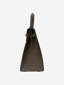 Hermes Etoupe 2023 Kelly 28 bag in Epsom leather