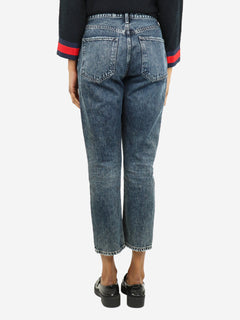 Blue high-rise washed jeans - size UK 8 Trousers Agolde 