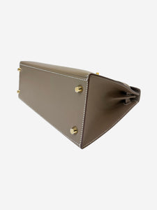 Hermes Etoupe 2023 Kelly 28 bag in Epsom leather