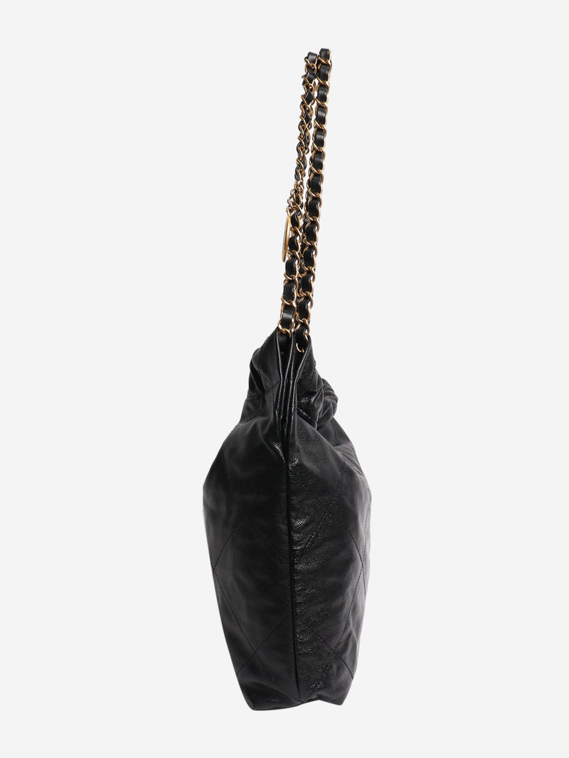 Black 22 caviar leather shoulder bag Shoulder bags Chanel 