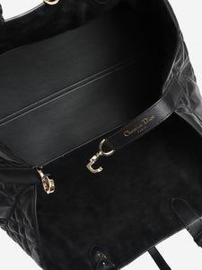 Christian Dior Black 2023 Toujours large leather bag