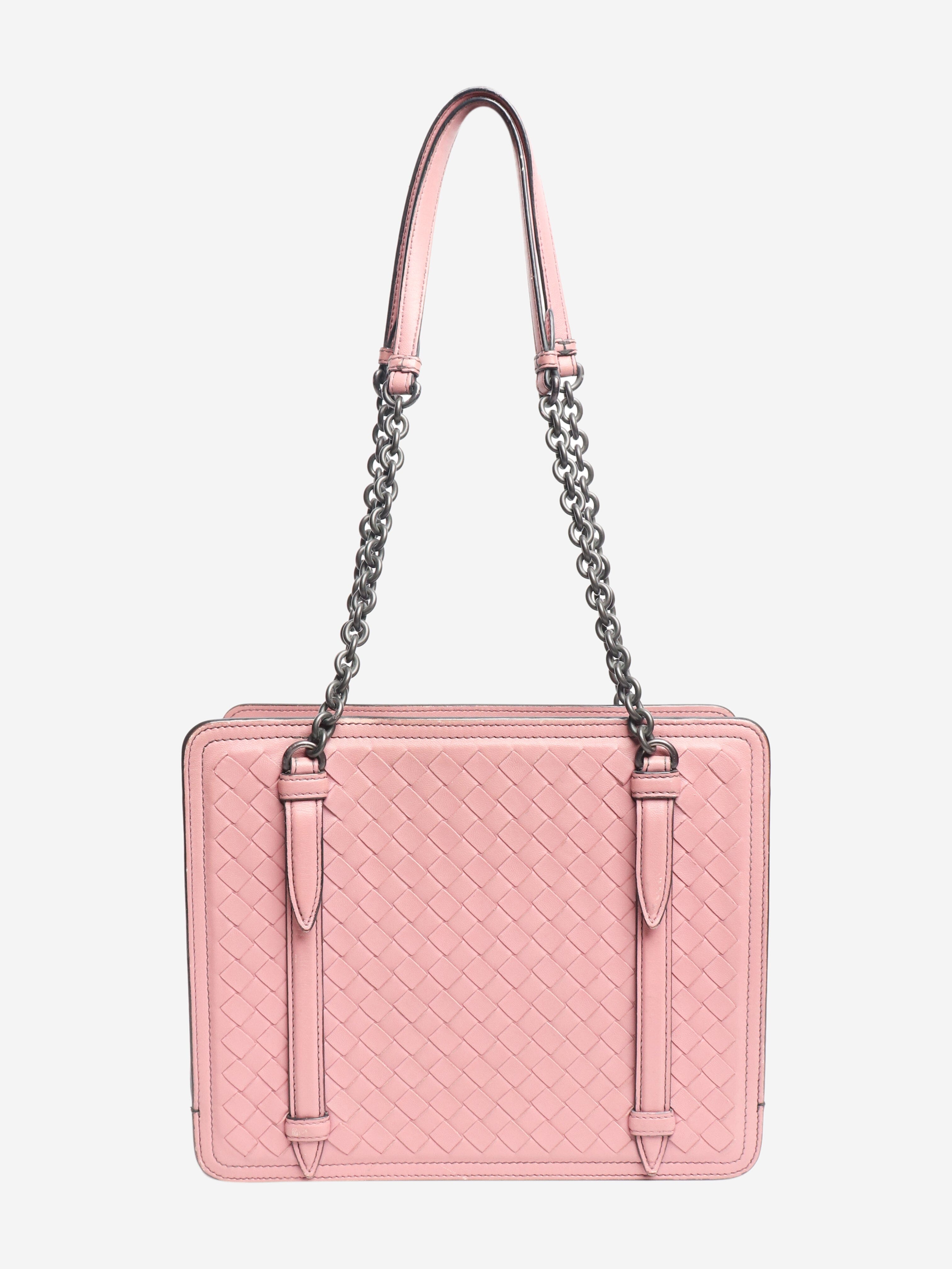 Pink Intrecciato chain shoulder bag Shoulder bags Bottega Veneta 