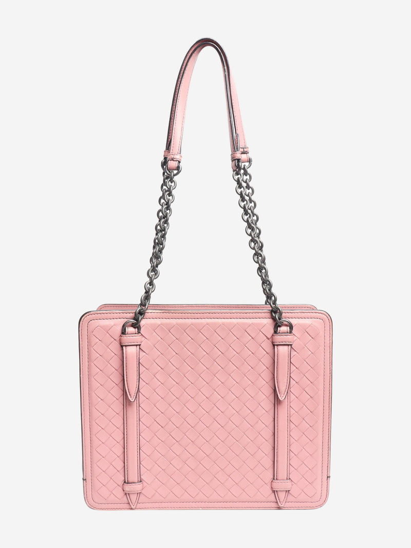 Pink Intrecciato chain shoulder bag Shoulder bags Bottega Veneta 