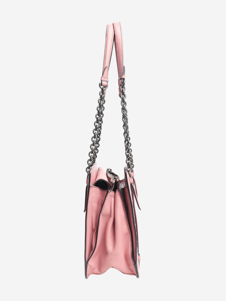 Pink Intrecciato chain shoulder bag alternate image