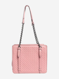 Pink Intrecciato chain shoulder bag Shoulder bags Bottega Veneta 