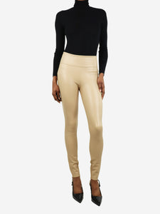 Wolford Cream Edie forming leggings - size UK 6