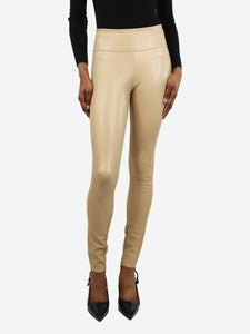 Wolford Cream Edie forming leggings - size UK 6