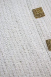 Balmain Neutral button-front knit dress - size UK 10