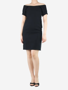 Jil Sander Black wide-neck dress - size UK 8