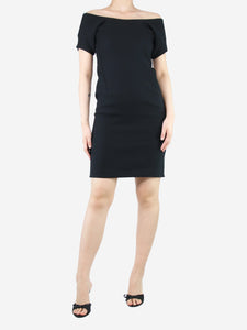 Jil Sander Black wide-neck dress - size UK 8