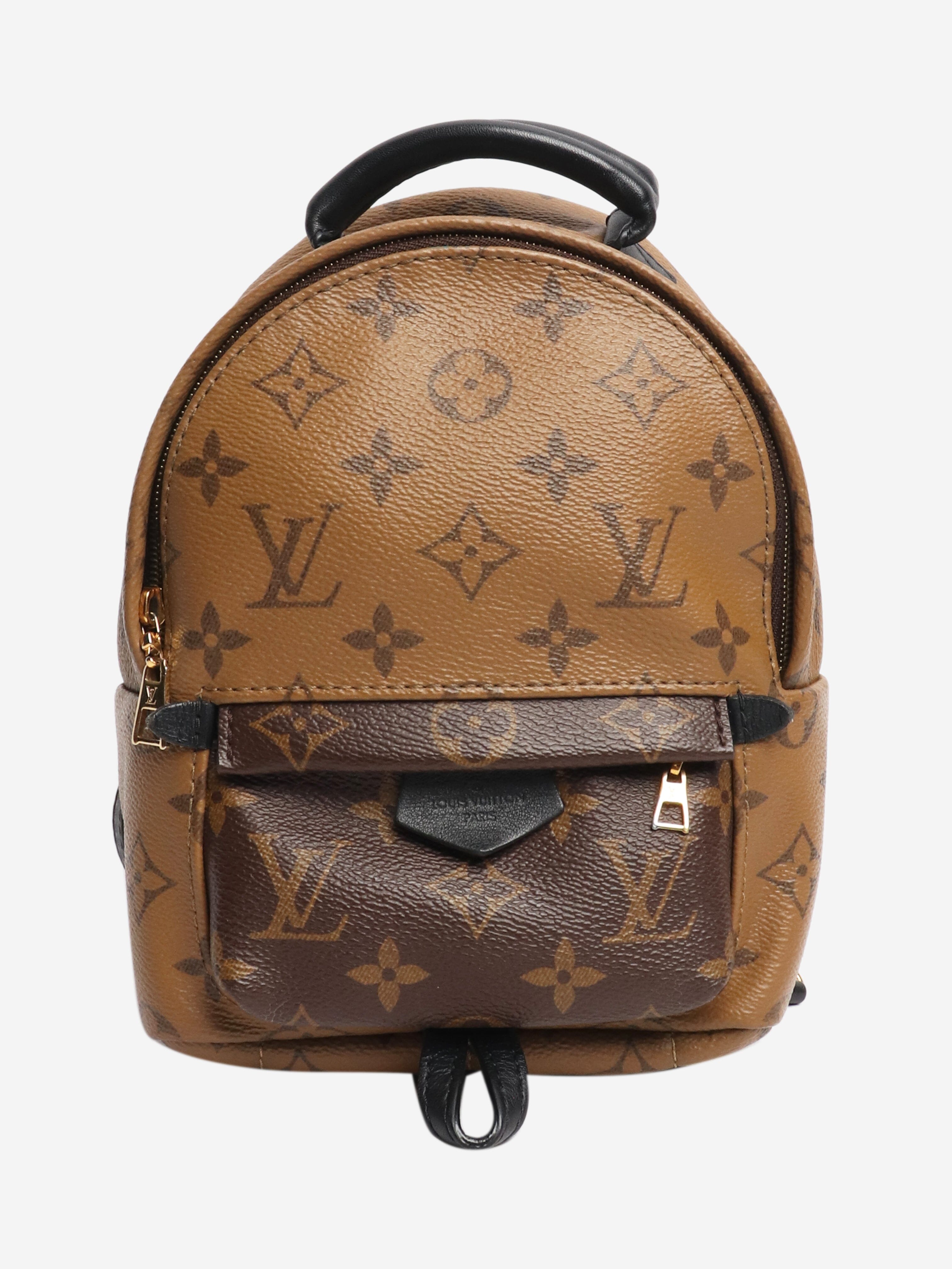 Brown Palm Springs Monogram mini backpack Backpacks Louis Vuitton 