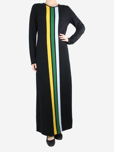 La Double J Black striped knit maxi dress - size L