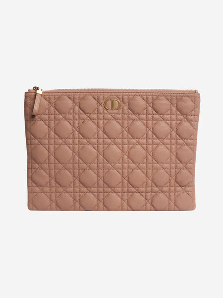Pink large Caro quilted pouch product image