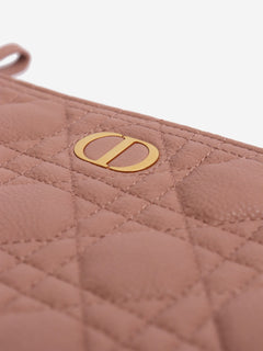Pink large Caro quilted pouch Clutch bags Dior 