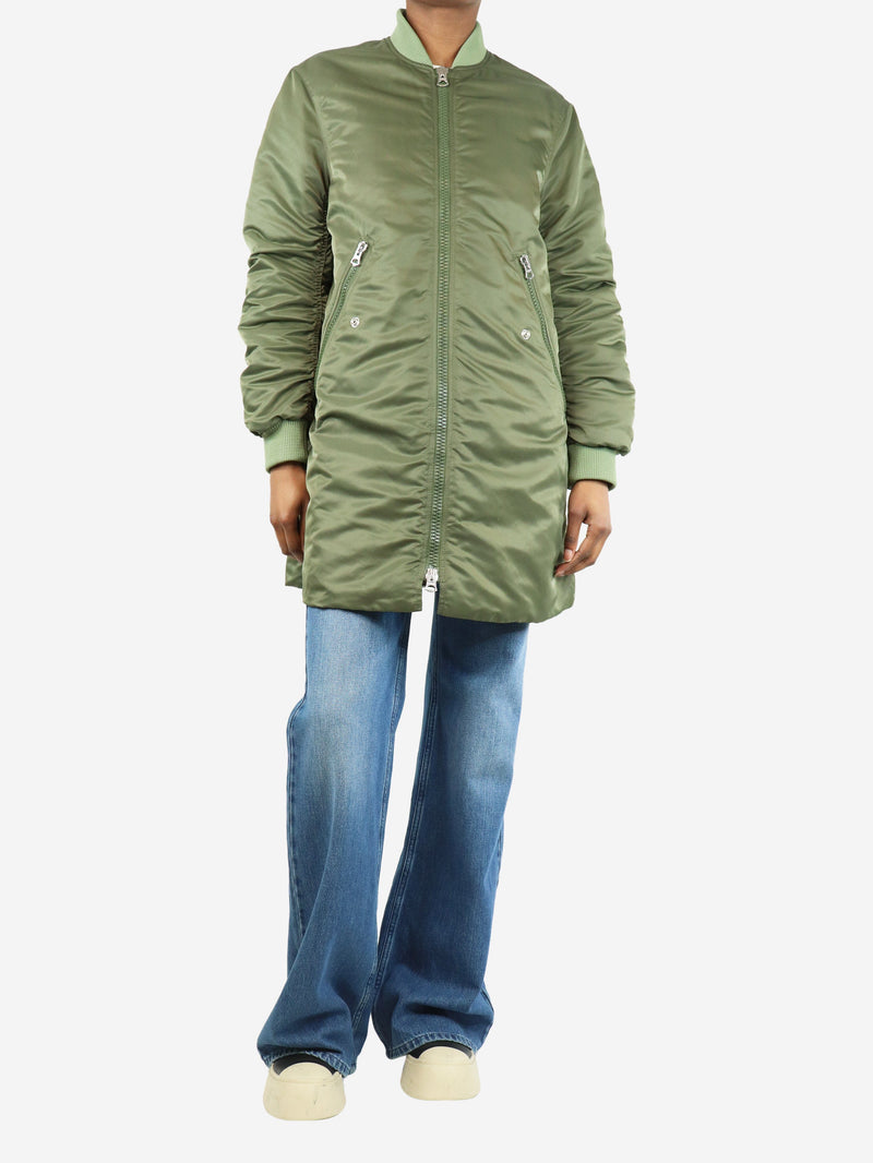 Khaki green Coos paw17 bomber jacket