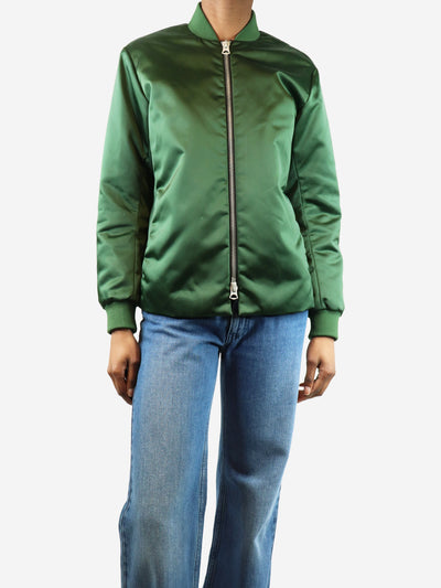 Green nylon bomber jacket - size UK 8 Coats & Jackets Acne Studios 