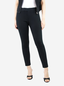 Jil Sander Black slim-leg trousers - size UK 14