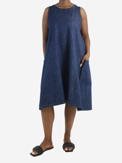Blue sleeveless denim dress - size UK 12 Dresses Eskandar 