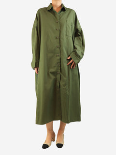 Olive green oversized shirt dress - One size Dresses The Frankie Shop 