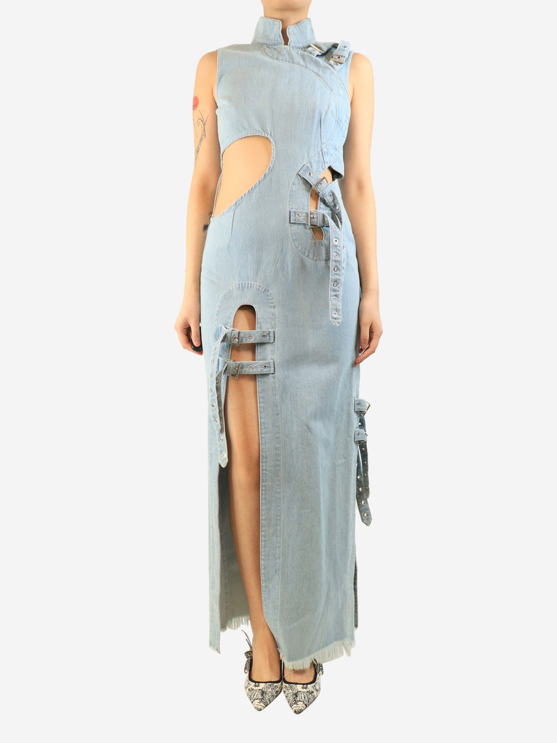 Blue denim cut-out maxi dress - size S Dresses Marques / Almeida 