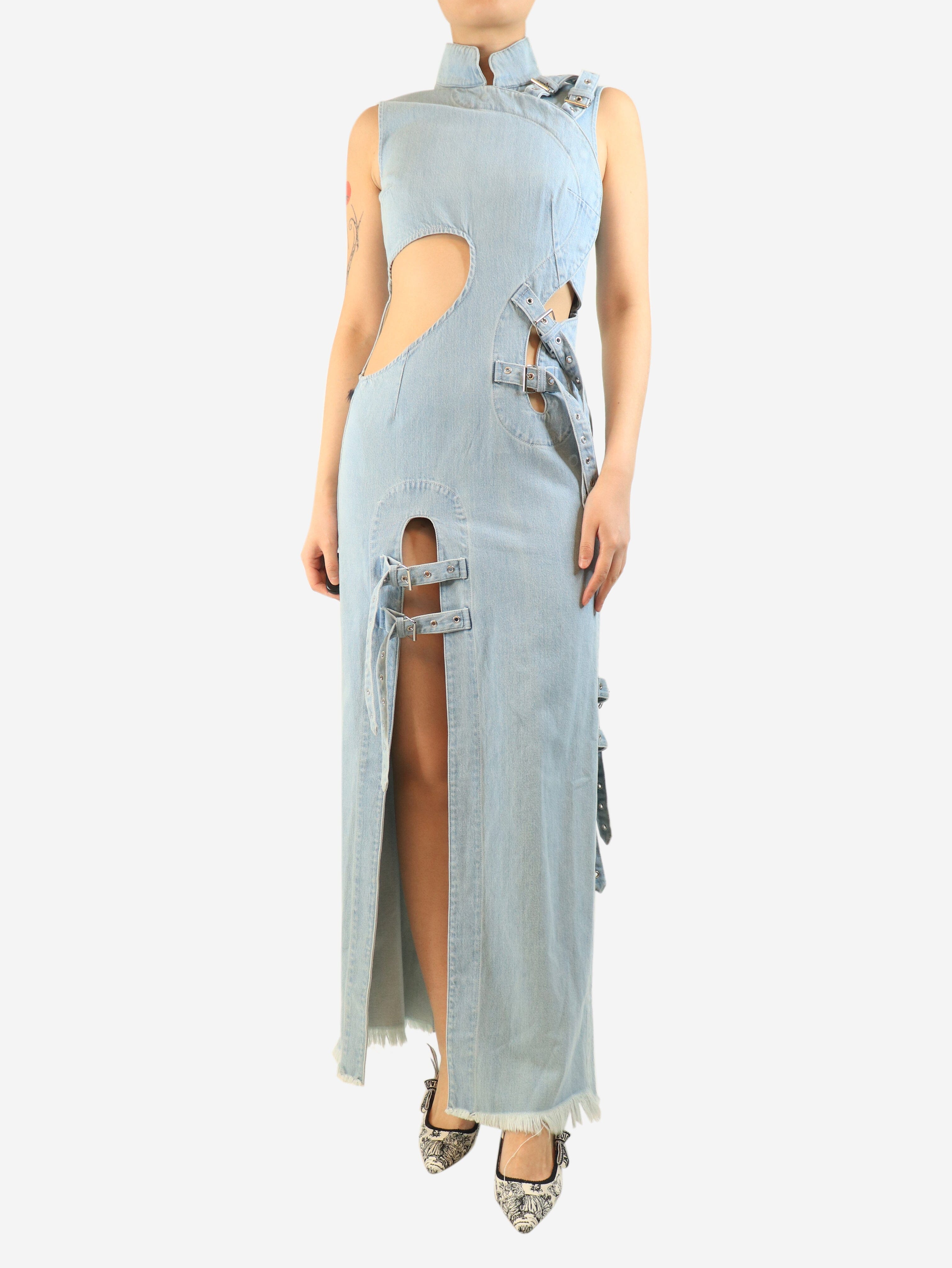 Blue denim cut-out maxi dress - size S Dresses Marques / Almeida 
