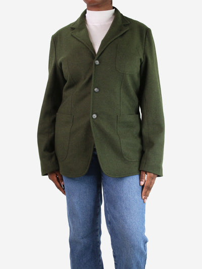 Green wool jacket - size UK 18 Coats & Jackets Ravazzolo 