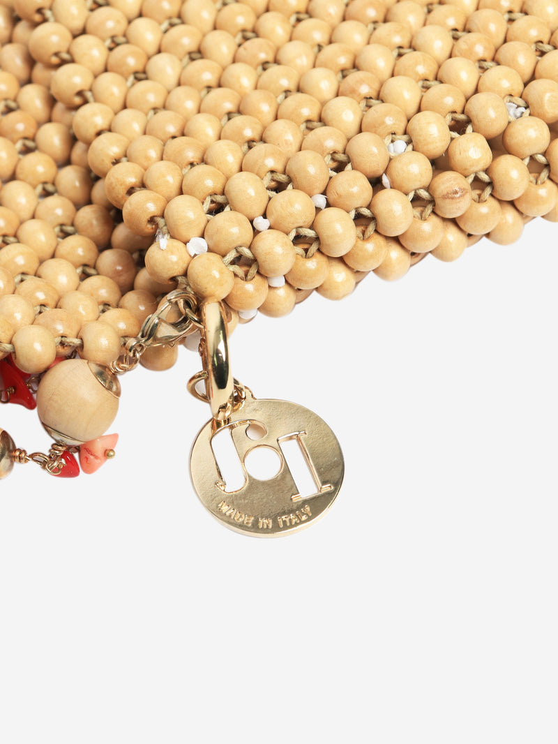 Neutral beaded bag Cross-body bags Rosantica 