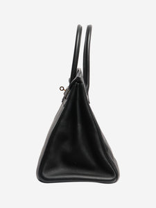 Hermes Black Birkin 35 top handle bag