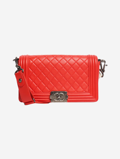 Red 2012 small lambskin boy bag Cross-body bags Chanel 