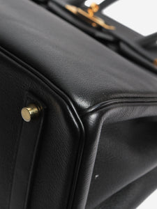 Hermes Black Birkin 35 top handle bag