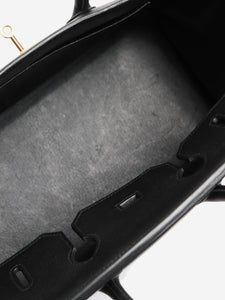 Hermes Black Birkin 35 top handle bag