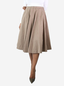 Casey Casey Taupe flared skirt - size S