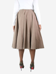Casey Casey Taupe flared skirt - size S
