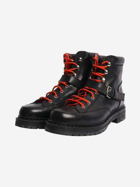 Black leather hiking boots - size EU 38 alternate image
