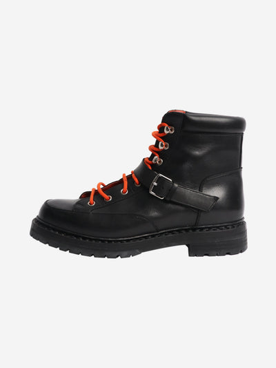Black leather hiking boots - size EU 38 Boots Hermes 