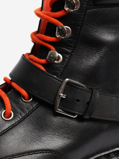 Black leather hiking boots - size EU 38 Boots Hermes 