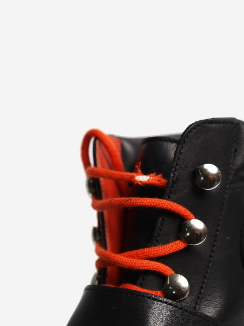 Black leather hiking boots - size EU 38 Boots Hermes 