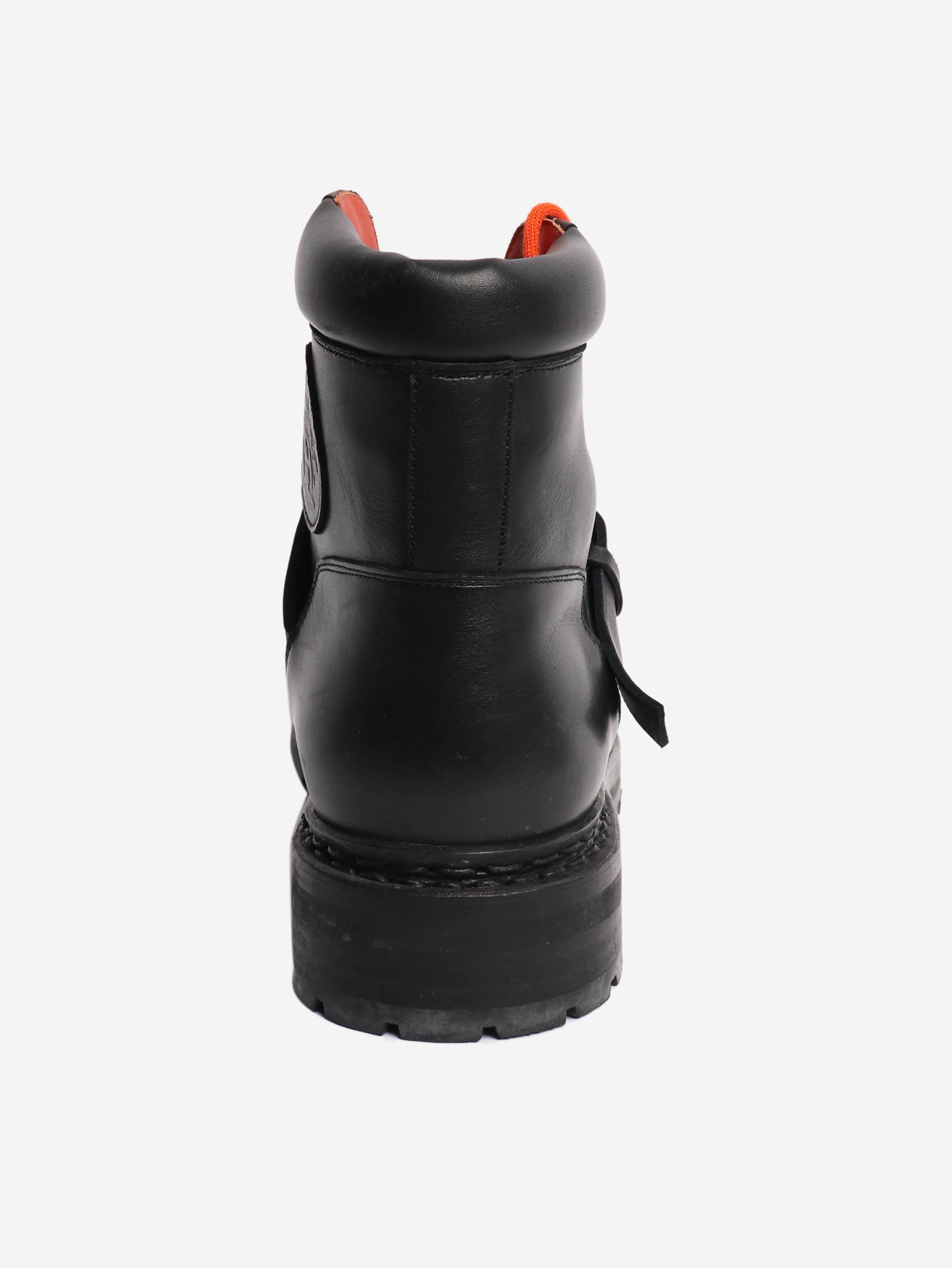 Black leather hiking boots - size EU 38 Boots Hermes 