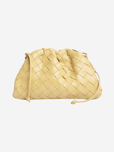 Butter yellow Intrecciato Pouch crossbody bag Cross-body bags Bottega Veneta 