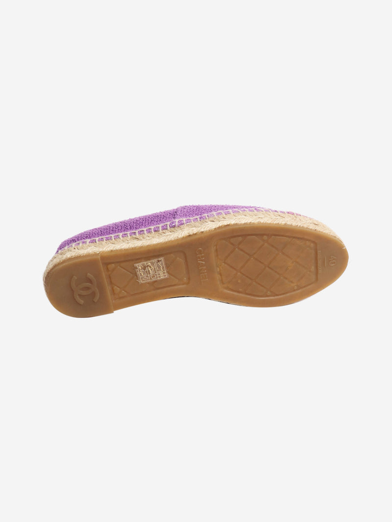 Purple espadrilles - size EU 40 Flat Shoes Chanel 