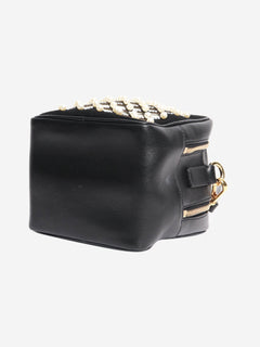 Black faux pearl-lattice cross body bag Cross-body bags Sara Battaglia 