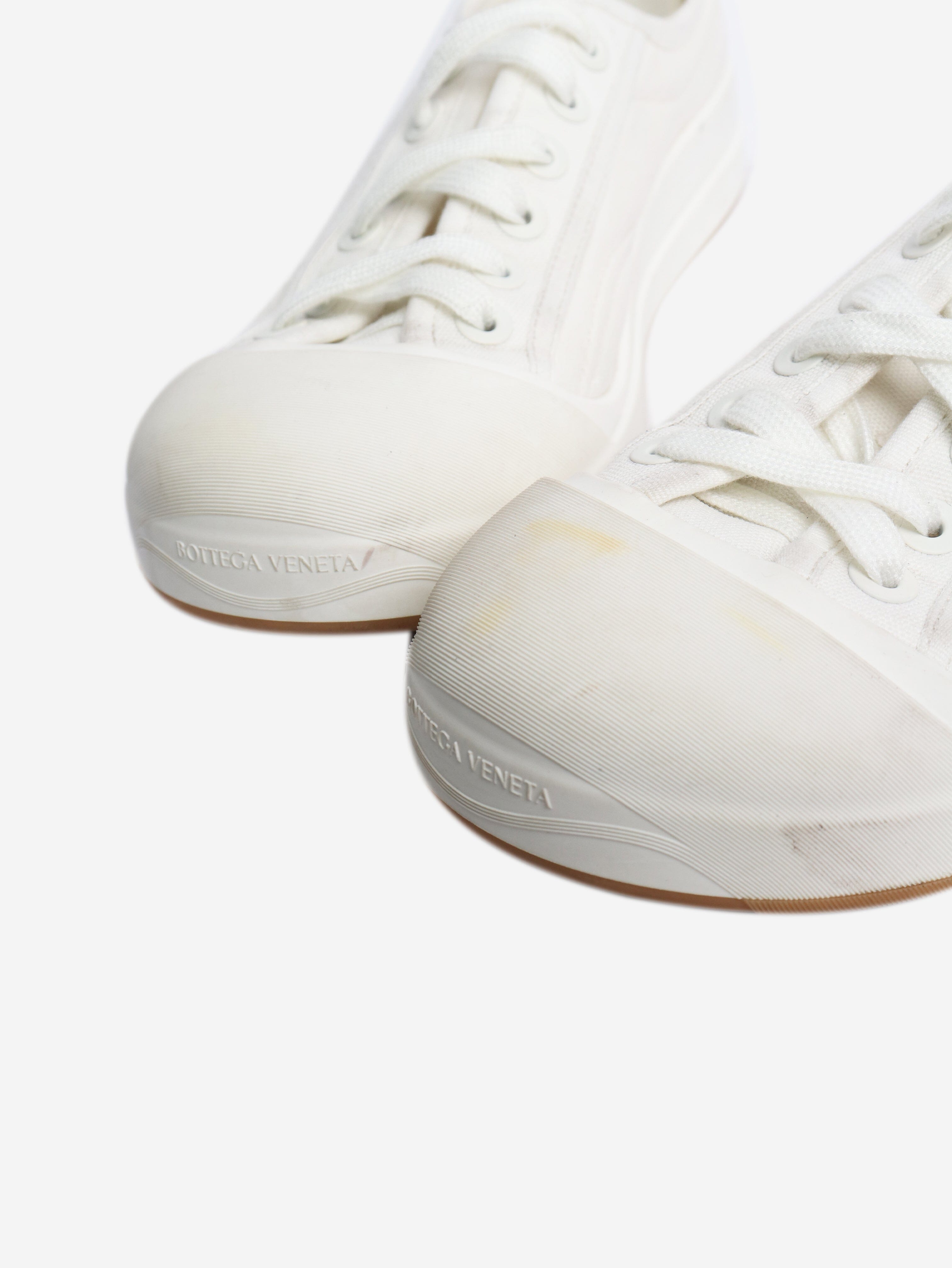 White canvas sneakers - size EU 39 Trainers Bottega Veneta 