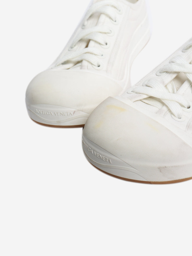 White canvas sneakers - size EU 39 Trainers Bottega Veneta 