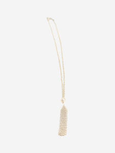 Tiffany & Co. Silver Elsa Peretti mesh tassel pendant