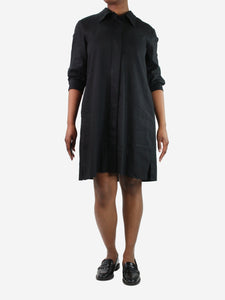 Margaret Howell Black shirt dress - size UK 14