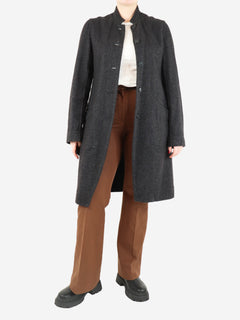 Grey Herringbone coat - size M Coats & Jackets Casey Casey 