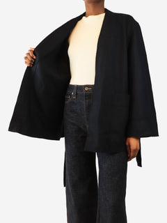 Navy Balme coat - size UK 6 Coats & Jackets Soeur 