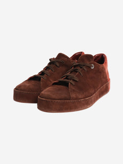 Brown suede trainers - size EU 39 Trainers Loro Piana 